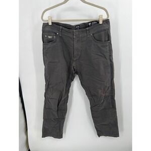 Kuhl Rydr Mens 36x30 Gray Articulated Knee Hiking Work Pants Charcoal Cotton